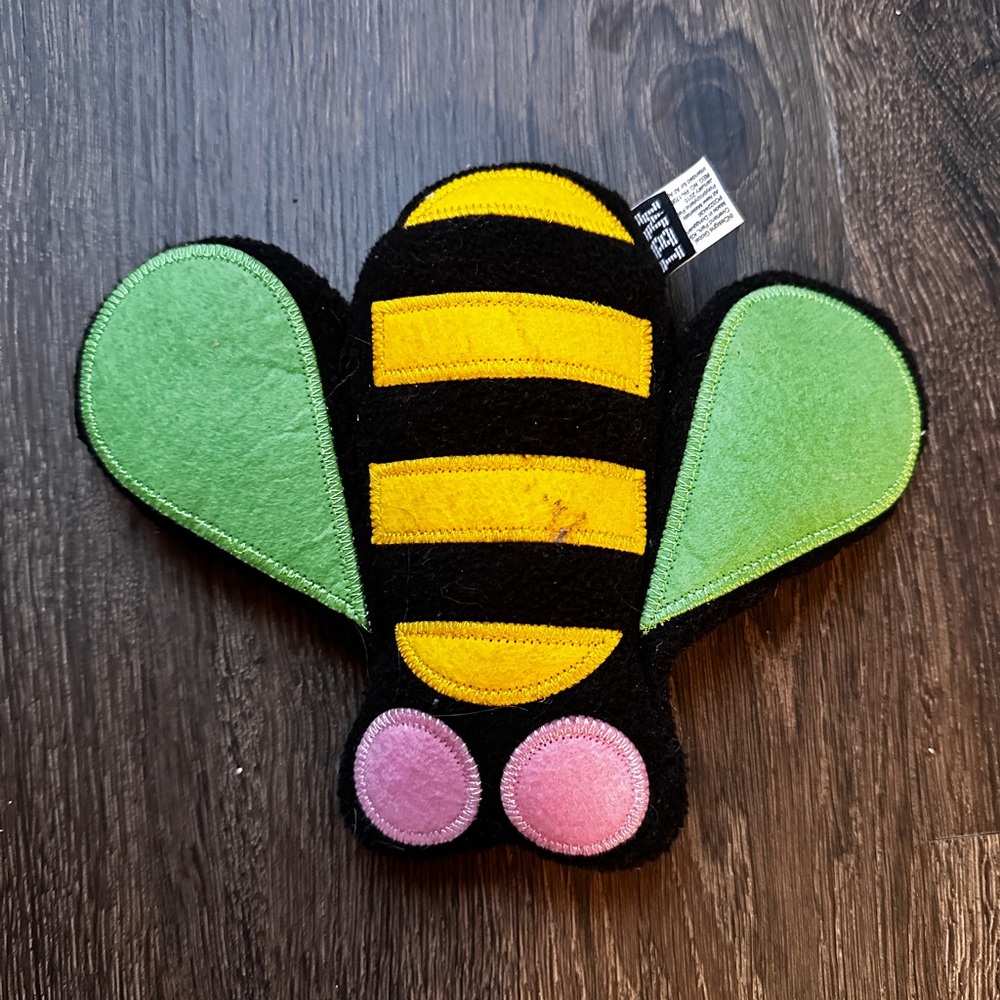 IBM Eye Bee M Logo Plush Bee Stuffed Animal Black Green Yellow Pink 7” 2018